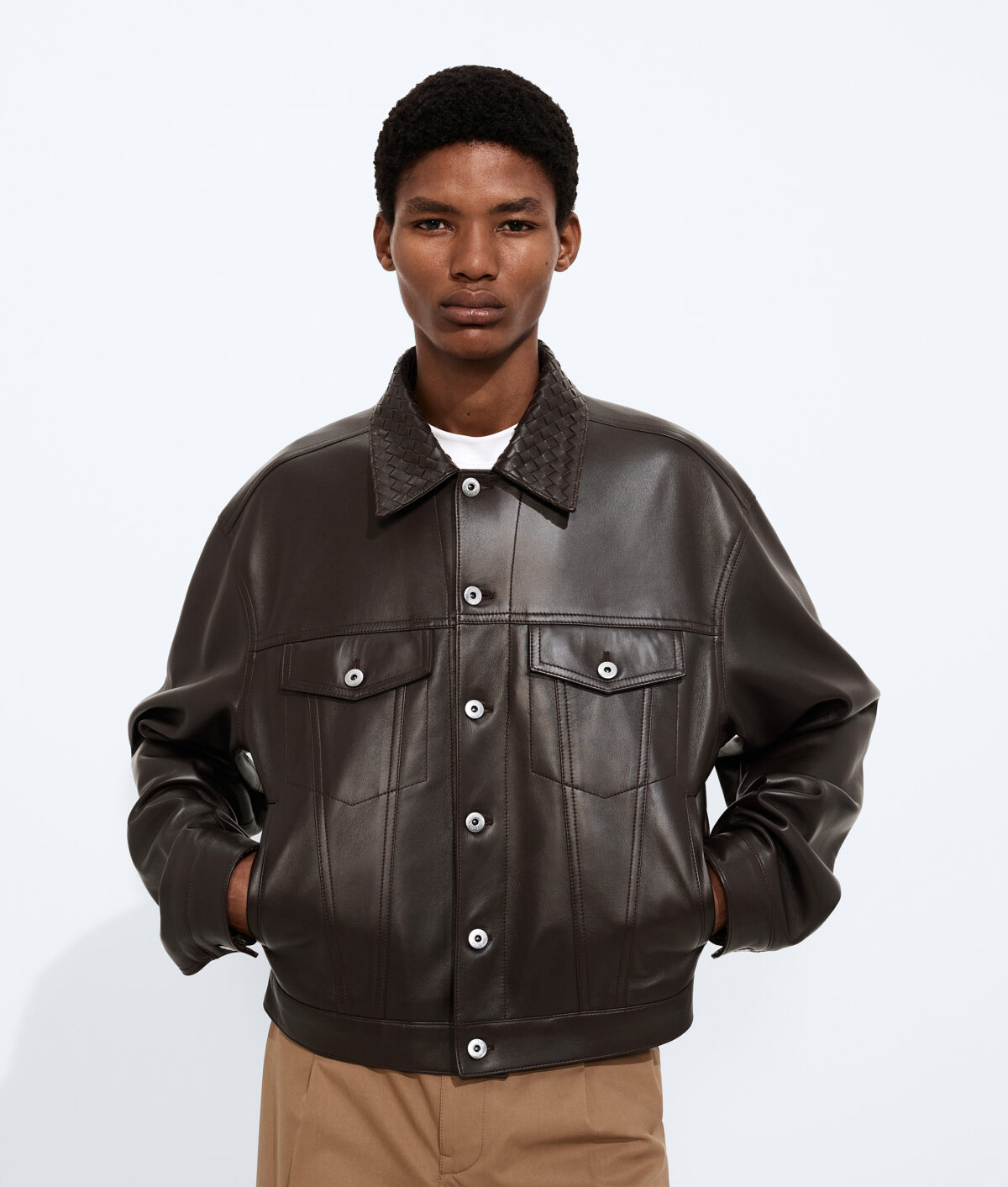 Leather Jacket Dark Carrubo