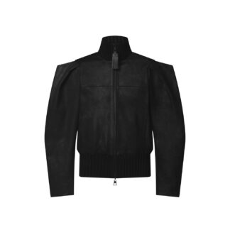 Leather Jacket W Shoulder Pleat Dtl