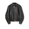 Leather Jacket With Horsebit