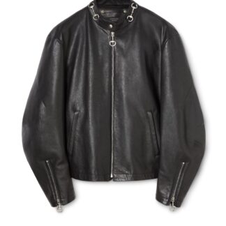 Leather Jacket With Horsebit