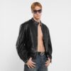 Leather Jacket With Horsebit