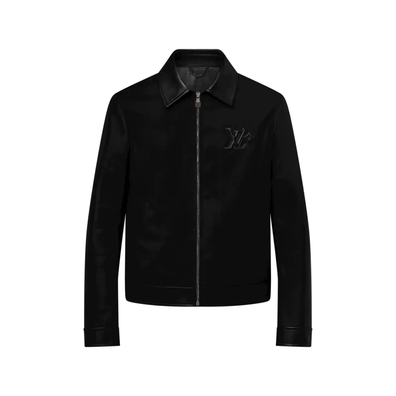 Leather Mix Blouson