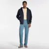 Leather Mix Hooded Blouson