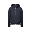 Leather Mix Hooded Blouson
