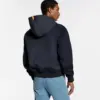 Leather Mix Hooded Blouson