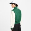 Leather Mix Monogram Varsity Jacket