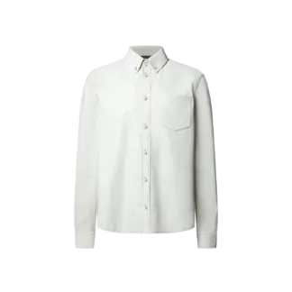Leather Mix Overshirt