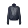 Leather Mix Track Top