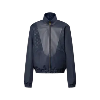 Leather Mix Track Top