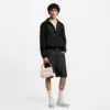 Leather Mix Track Top