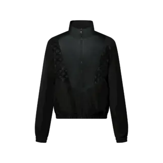 Leather Mix Track Top