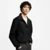 Leather Mix Track Top