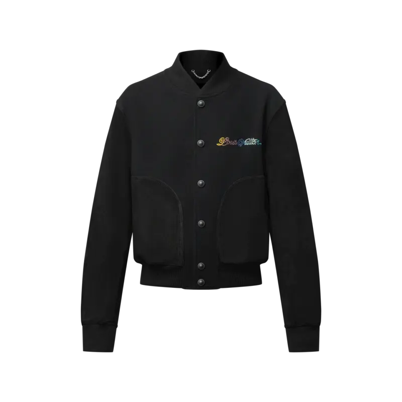 Leather Mix Varsity Blouson