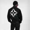 Leather Mix Varsity Blouson