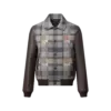 Leather Mix Varsity Jacket