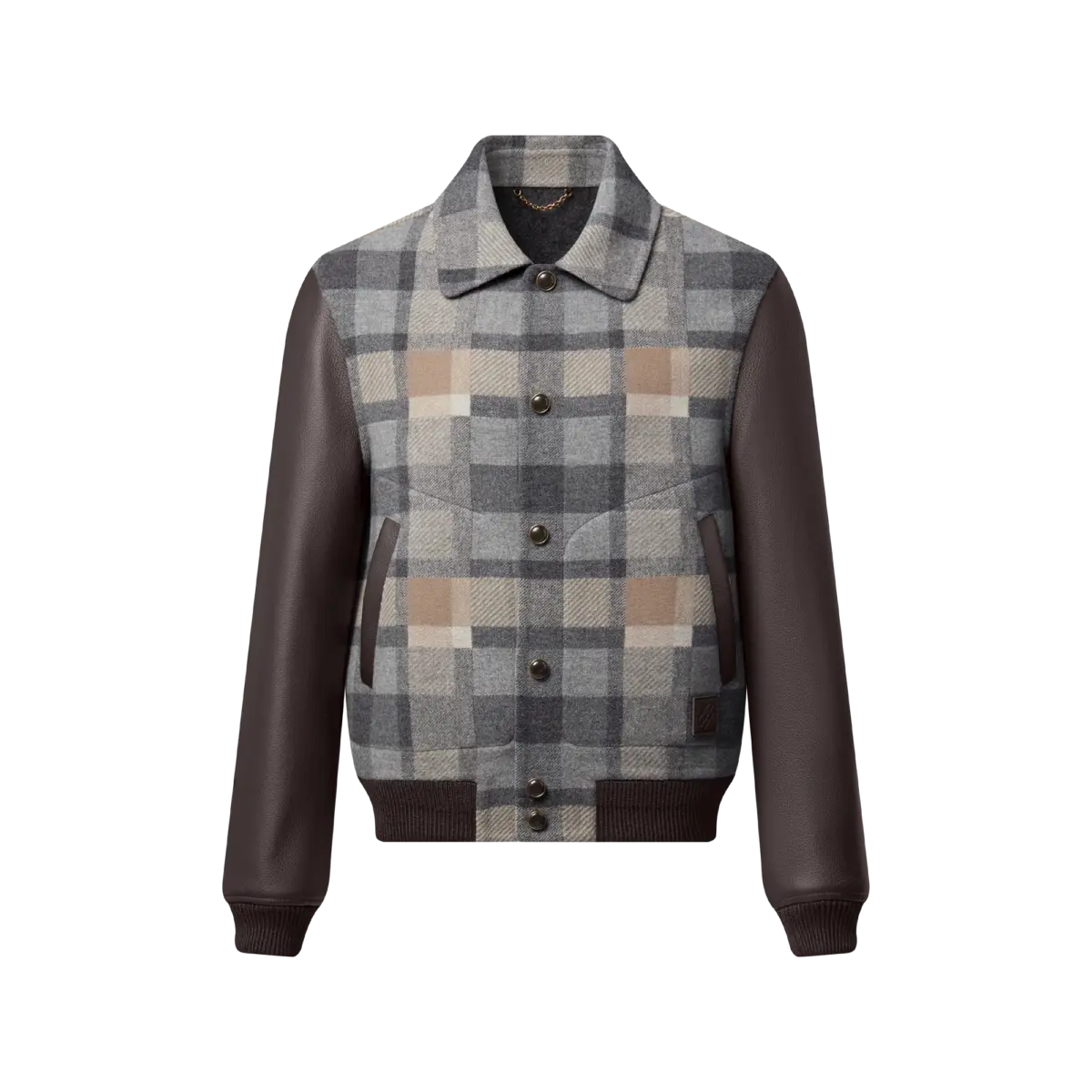Leather Mix Varsity Jacket