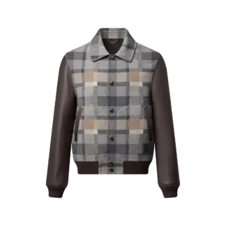 Leather Mix Varsity Jacket