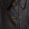 Leather With Aged Effect Jacket