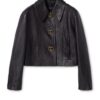 Leather With Aged Effect Jacket