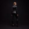 Light Stretch Leather Zip Jacket