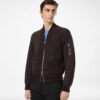Light Suede Bomber