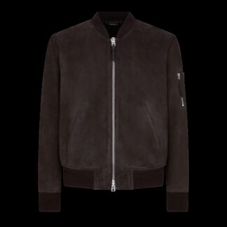 Light Suede Bomber
