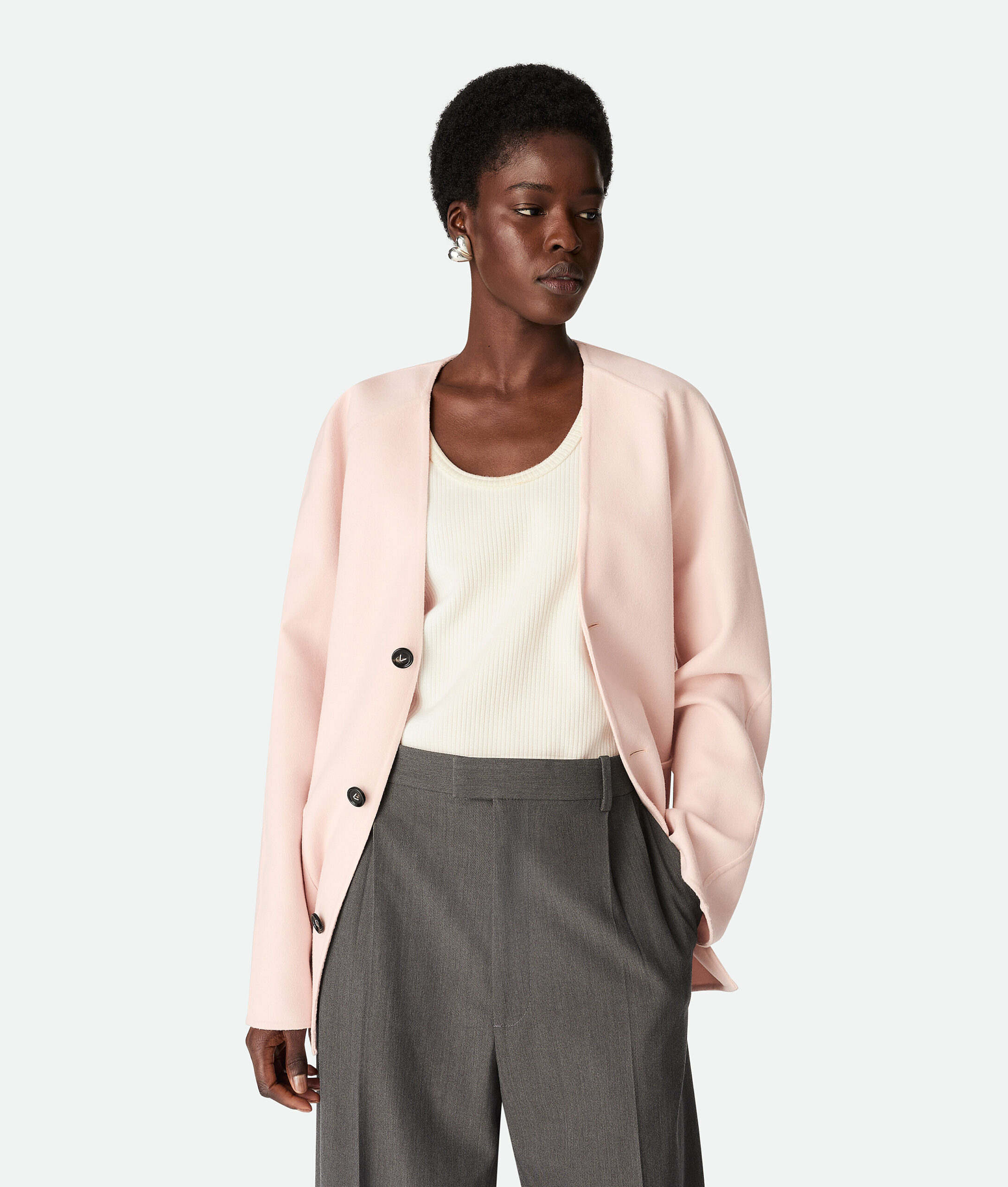 Light Wool And Cashmere Coat