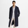 Lightweight Wool Silk Belted Coat