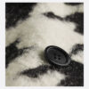 Long Fitted Coat Black and White Houndstooth Virgin Wool Blend