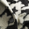 Long Fitted Coat Black and White Houndstooth Virgin Wool Blend