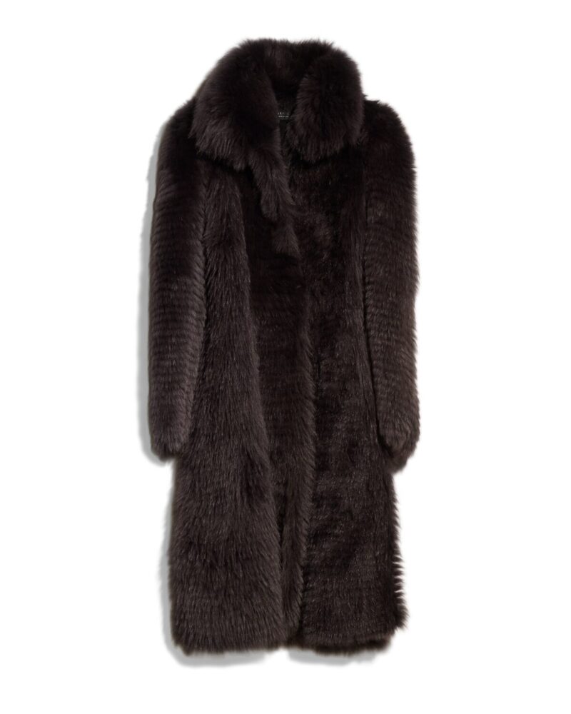 Long Hair Shearling Coat