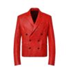 Lv X Park Seo Bo Epi Double Breasted Leather Jacket