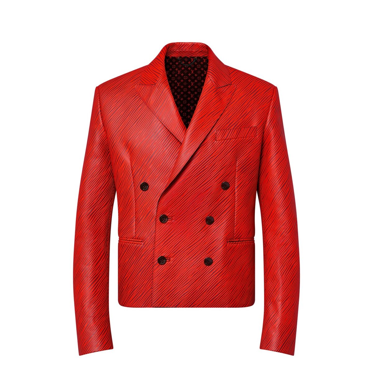 Lv X Park Seo Bo Epi Double Breasted Leather Jacket