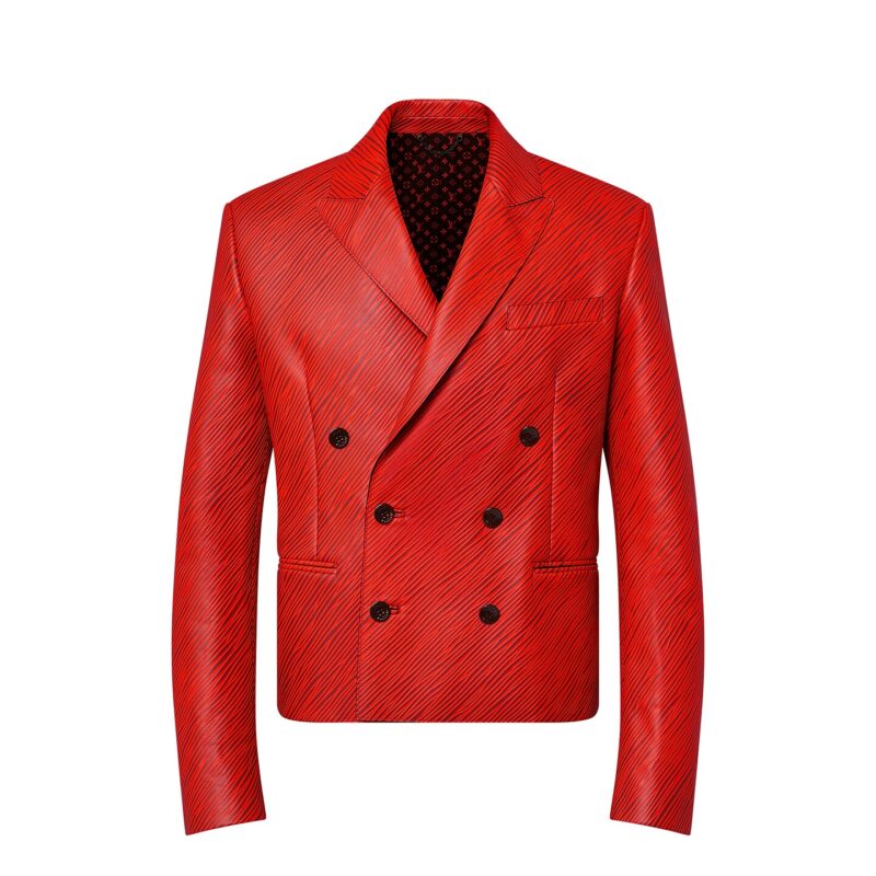 Lv X Park Seo Bo Epi Double Breasted Leather Jacket