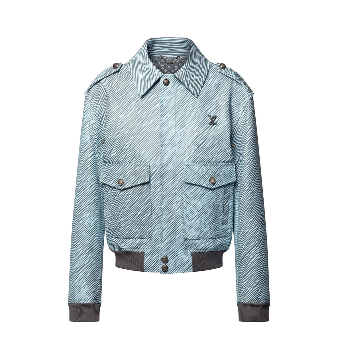 Lv X Park Seo Bo Epi Leather Flight Jacket