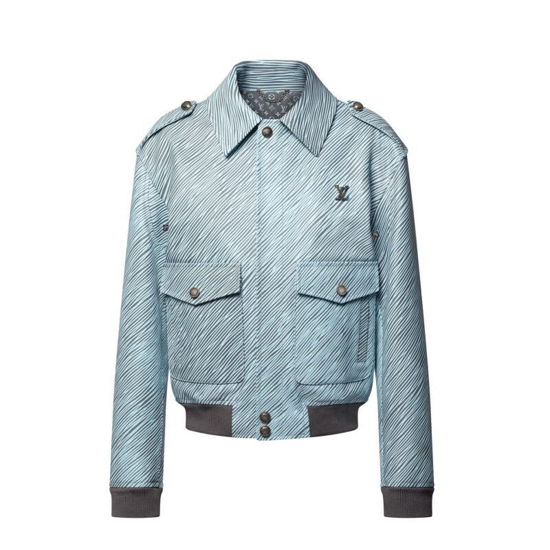 Lv X Park Seo Bo Epi Leather Flight Jacket