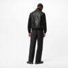 LVSE Embossed Monogram Mix Leather Blouson