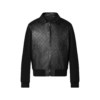 LVSE Embossed Monogram Mix Leather Blouson
