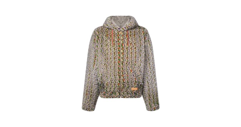 Made To Order Damier Intarsia Mink Hooded Blouson