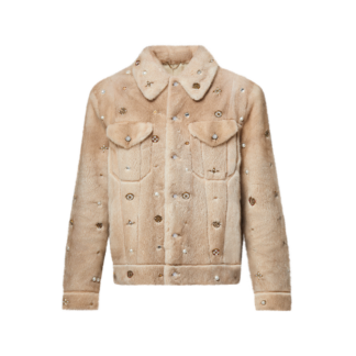 Made To Order Embellished Mink Trucker Jacket