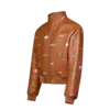 Made To Order Lv X The Darjeeling Limited Printed Leather Blouson