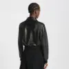 Mahina Leather Bomber Jacket reference view 4