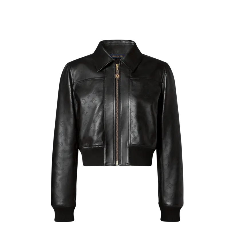 Mahina Leather Bomber Jacket reference view 1