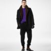 Melton Wool Shearling Peacoat