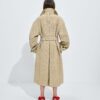 Mini Intreccio Suede Leather Trench Coat