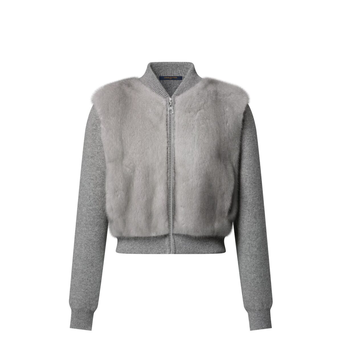 Mink Bomber Jacket W Knit