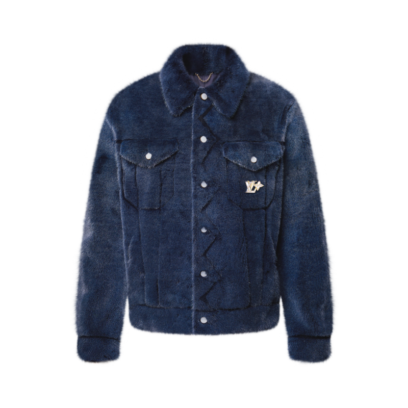Mink Denim Trucker Jacket