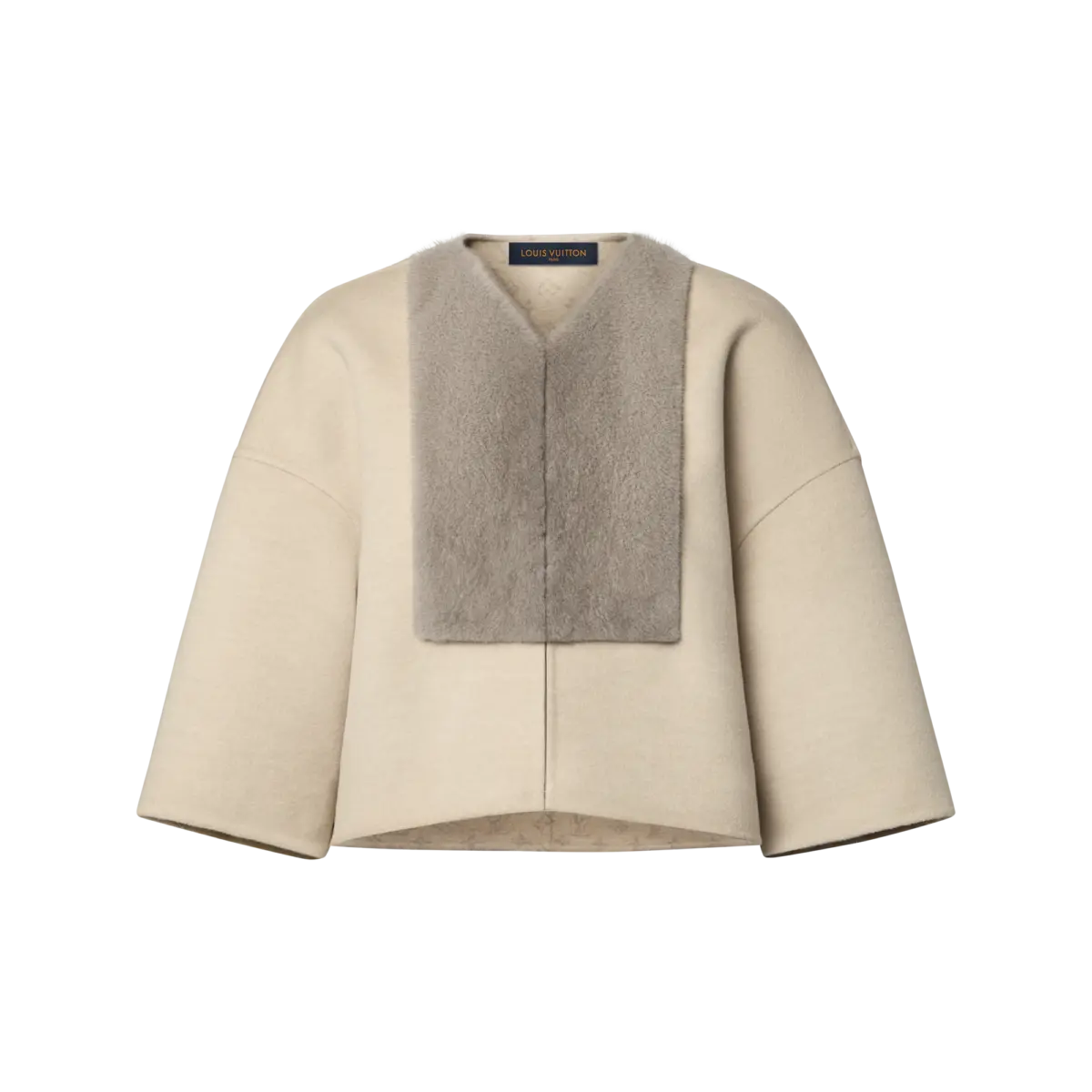 Mink Insert Cape Jacket