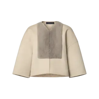 Mink Insert Cape Jacket