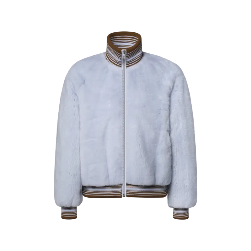 Mink Zippered Blouson